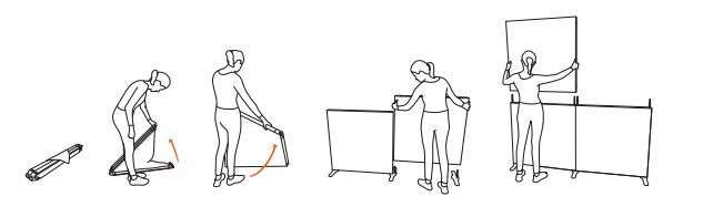 Installation stand flextile