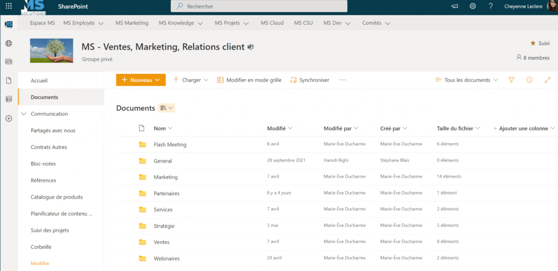 Exemple GED Sharepoint