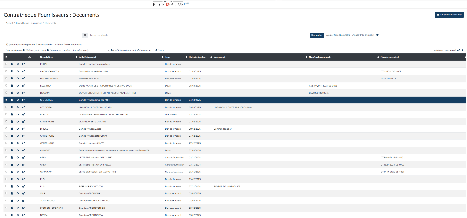 GED exemple - Puce et Plume