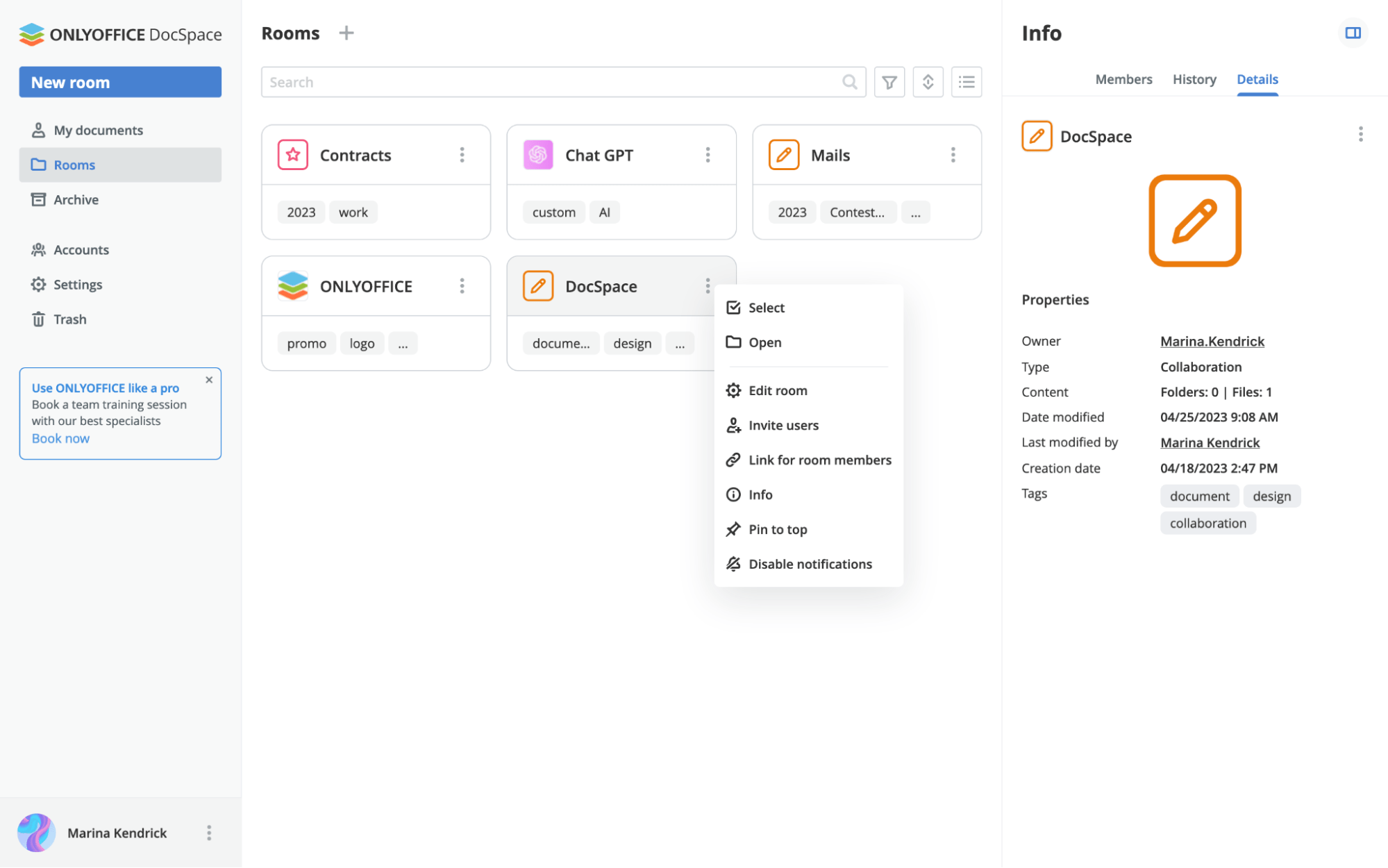 Only office exemple GED