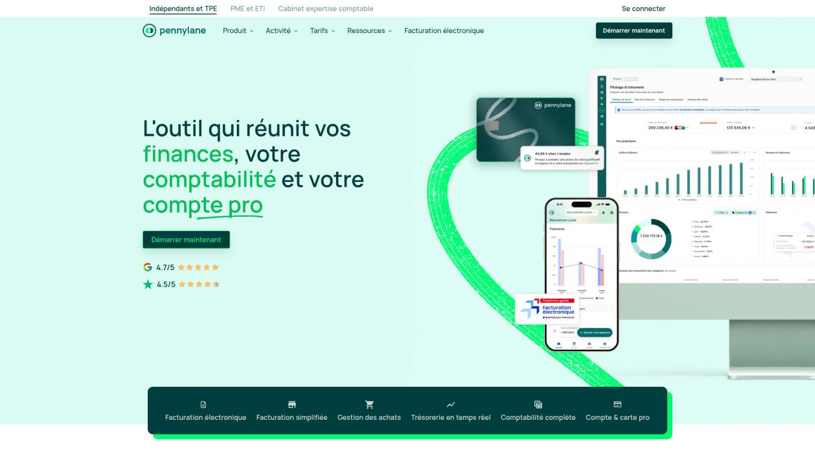Pennylane : une gestion financière intégrée et automatisée