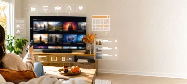 Télévision connectée grand écran