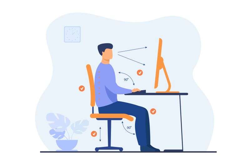 ergonomie bureau informatique